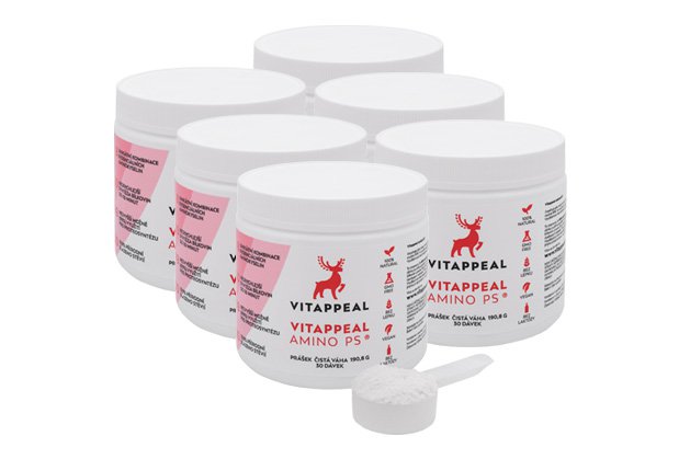 Vitappeal Amino PS prášek 3x300g - přírodní malinová-jahodová příchuť