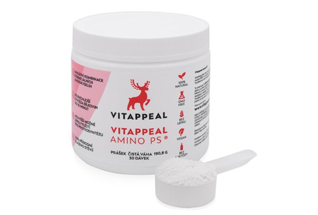 Vitappeal Amino PS prášek 300g - přírodní malinová-jahodová příchuť